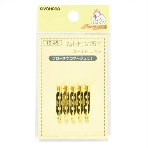 造花ピン 25mm ゴールド