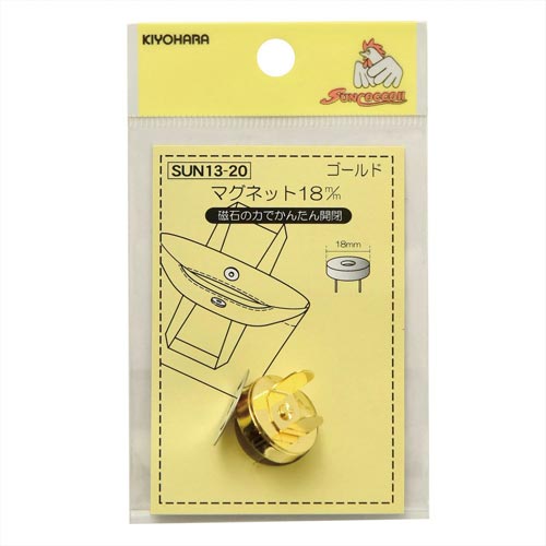 マグネット 18mm ゴールド