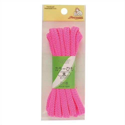カラーひも 太 ショッキングピンク