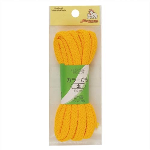 カラーひも 太 ビビッドイエロー