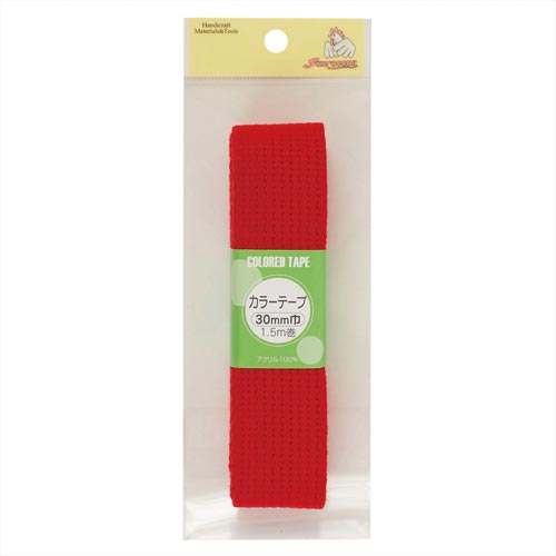 カラーテープ 30mm ひ赤