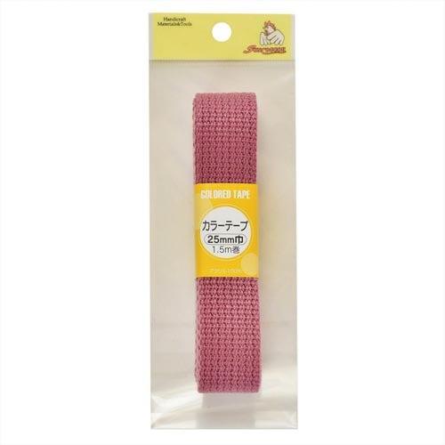 カラーテープ 25mm アースピンク