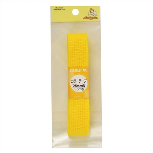 カラーテープ 25mm 黄