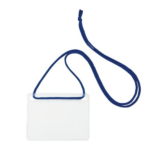 吊り下げ名札 名刺サイズ 青10枚入×5