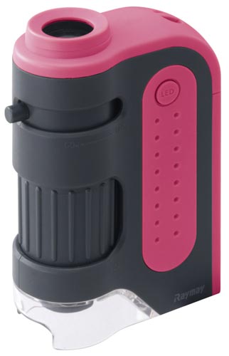 顕微鏡 ハンディ ZOOM ピンク