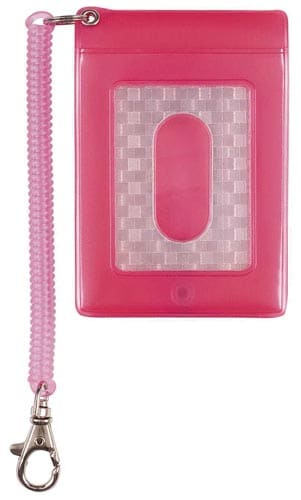 パスケースよく見える反射パスケースピンク×5