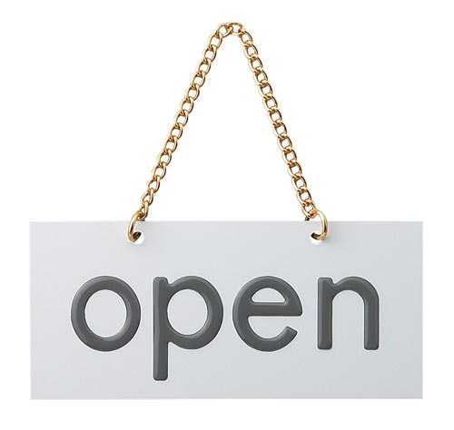 サインプレート OPEN−CLOSEDグレーG
