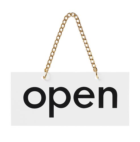 サインプレートOPEN−CLOSED片面マット×2