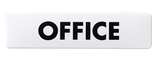 サインプレート 白 OFFICE×5