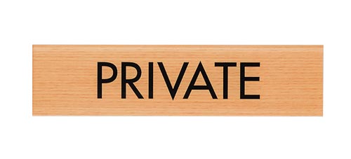サインプレート PRIVATE A×2