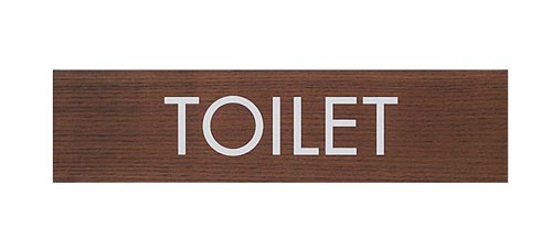 サインプレート TOILET B×2