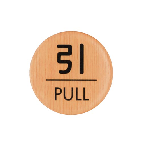 サインプレート 引 PULL A×5