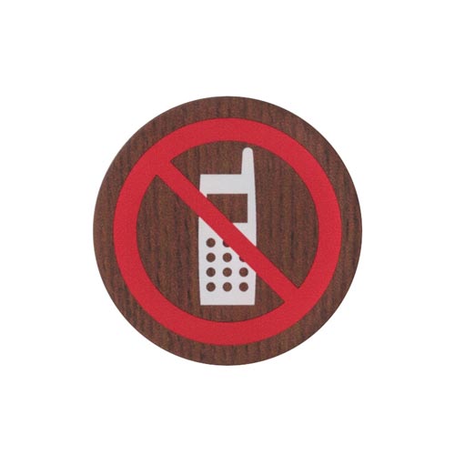 サインプレート 携帯電話禁止 B×5