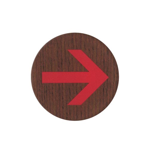 サインプレート 矢印 D×5