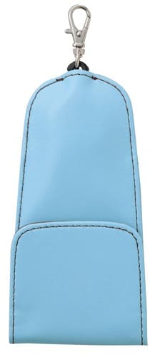 キーケース リール付き通学用 ライトブルー×2