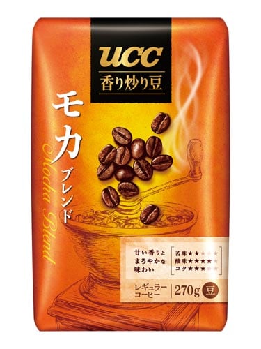 UCC香り炒り豆モカブレンドAP270g×2