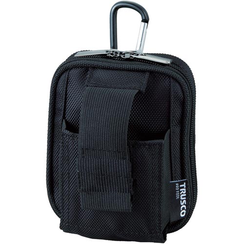 コンパクトツールケースワイド2ポケットブラック