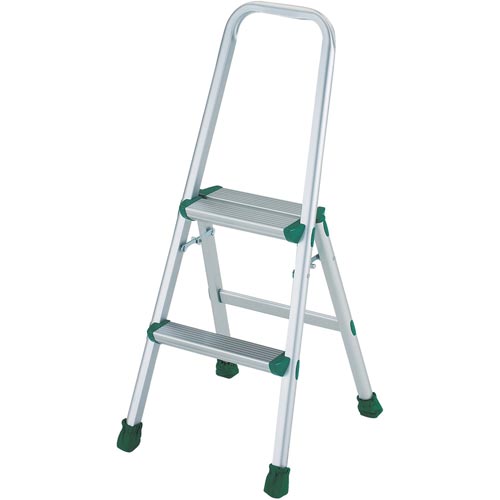 アルミ製踏台軽作業用・上枠・脚カバー付2段