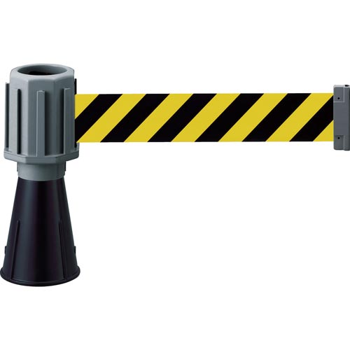 安全コーン用バリアライン(標示テープ付)黄・黒
