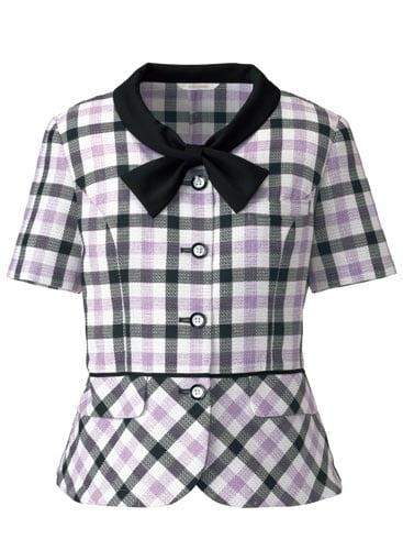 オーバーブラウス パープル×ブラック21号