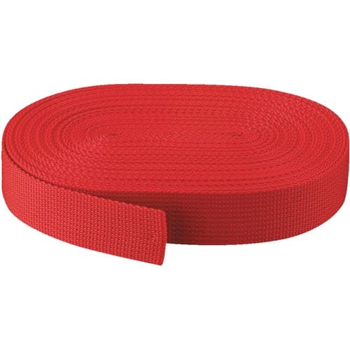 PPベルト幅30mmX長さ10m赤