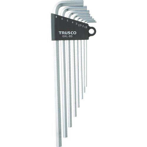 TRUSCOロング六角棒レンチセット8本組