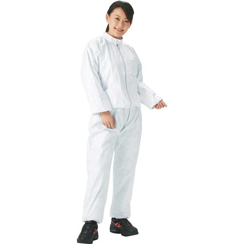 TRUSCOタイベック製作業服立て襟ツーピースL