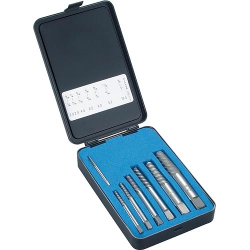 エキストラクターセットラセン型7本組樹脂ケース入