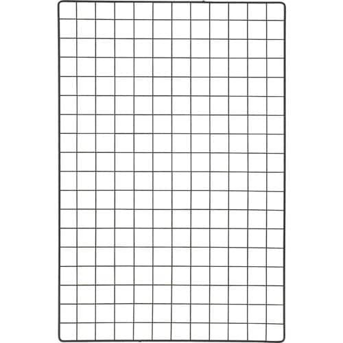 棚用ディスプレイネット金具付600X900黒