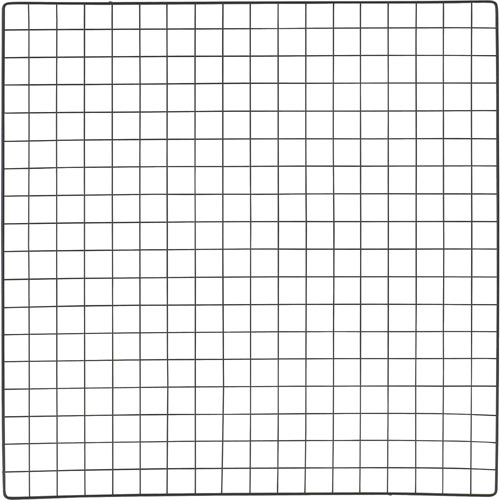 棚用ディスプレイネット金具付900X900黒