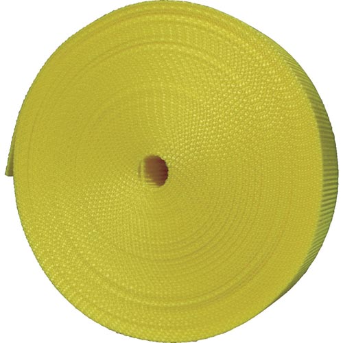 ナイロン平ベル1.2t×25mm×10m黄色