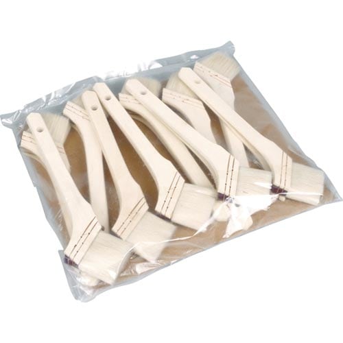 まとめ買い徳用ニス刷毛木柄30号70mm10本入