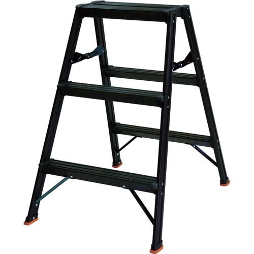 アルミ製踏台3段高強度型黒