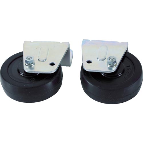 アルミ作業用踏台側面・背面キャスター2個1セット