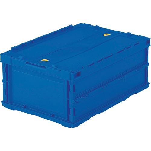 薄型折りたたみコンテナ30Lロックフタ付