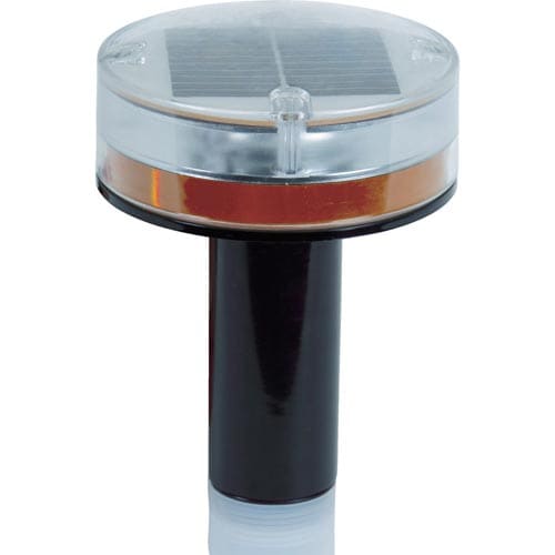 内照式ソーラーLED工事灯レッド