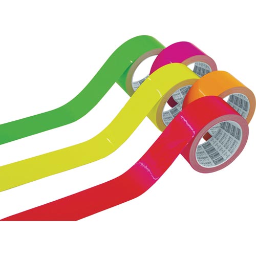 蛍光ラインテープ100mmx10mピンク