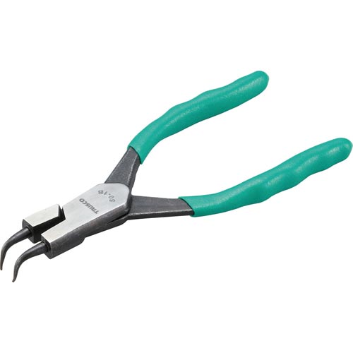 スナップリングプライヤー孔用Φ0.8曲爪50型