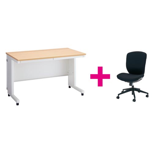 セット品TT−L平机幅12NA白+ラフィナートBK