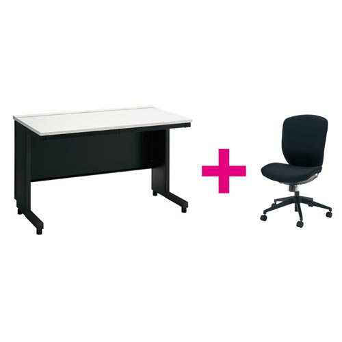 セット品TT−L平机幅12WH黒+ラフィナートBK