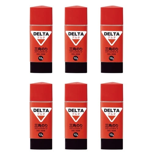 スティックのり デルタ 三角のり 6本