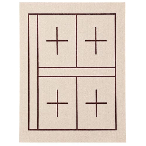 下敷 書道用 下敷き 規格判 ベージュ マス入