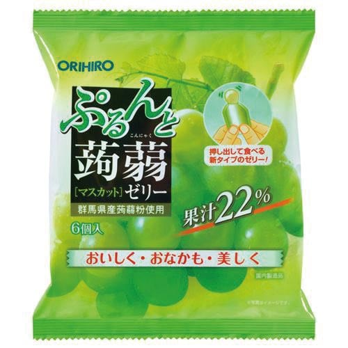 ぷるんと蒟蒻ゼリーパウチマスカット6個