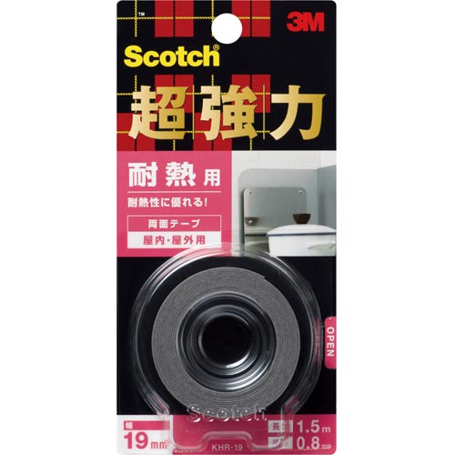 スリーエムジャパン スコッチ 超強力 両面テープ 耐熱用 カウネット