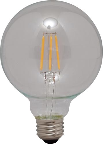 LEDフィラメント電球ボール球E26電球色60形