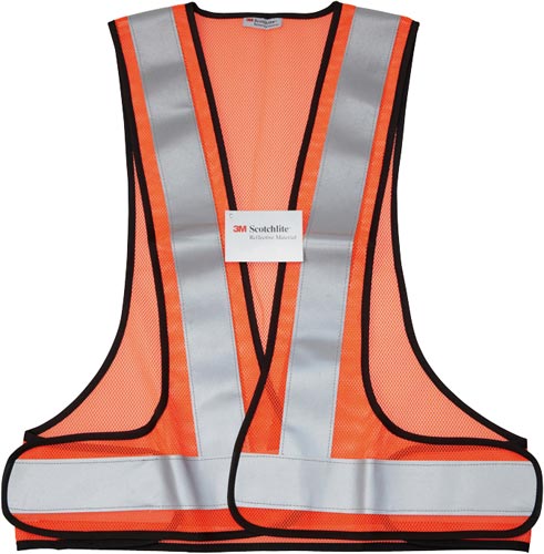 3M 高視認性 反射ベスト レッドオレンジ 1着