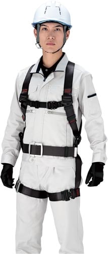 胴ベルト付メッシュハーネスMHF−F1K−AS−L