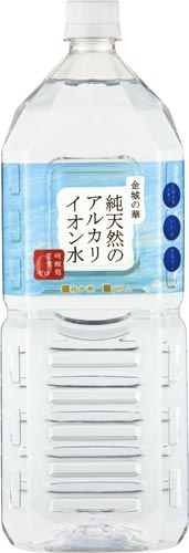 純天然のアルカリイオン水金城の華2L 8本