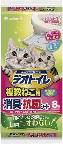 デオトイレ 複数ねこ用消臭・抗菌シート 8枚×4