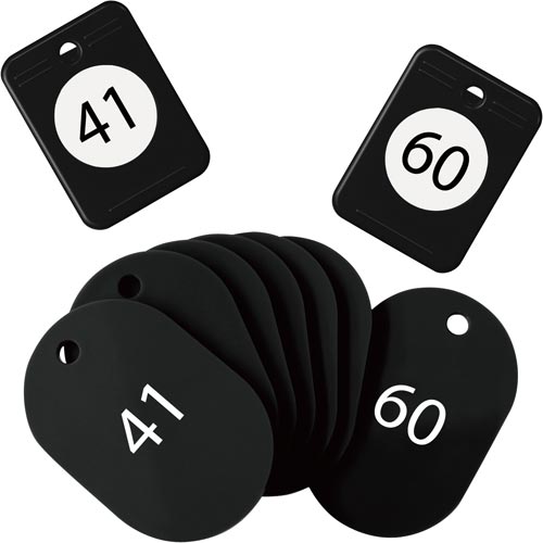 クロークチケット 41−60 黒